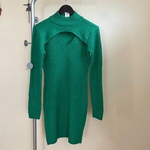 Long sleeve knitted dress